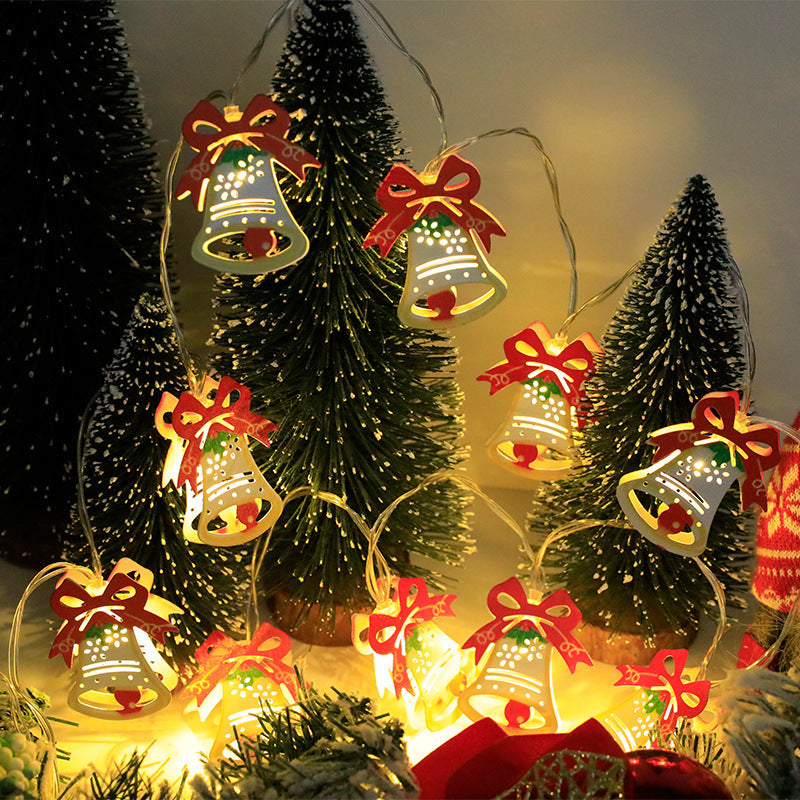 LED Battery Light String Christmas Tree Deer Christmas Stocking