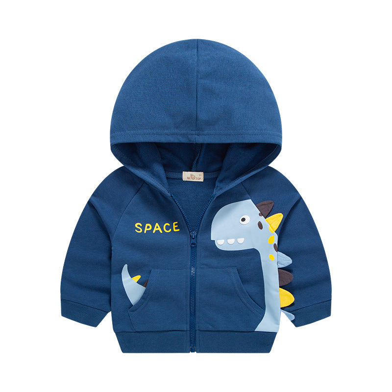 Children's Autumn Dinosaur Character Jacket Cardigan