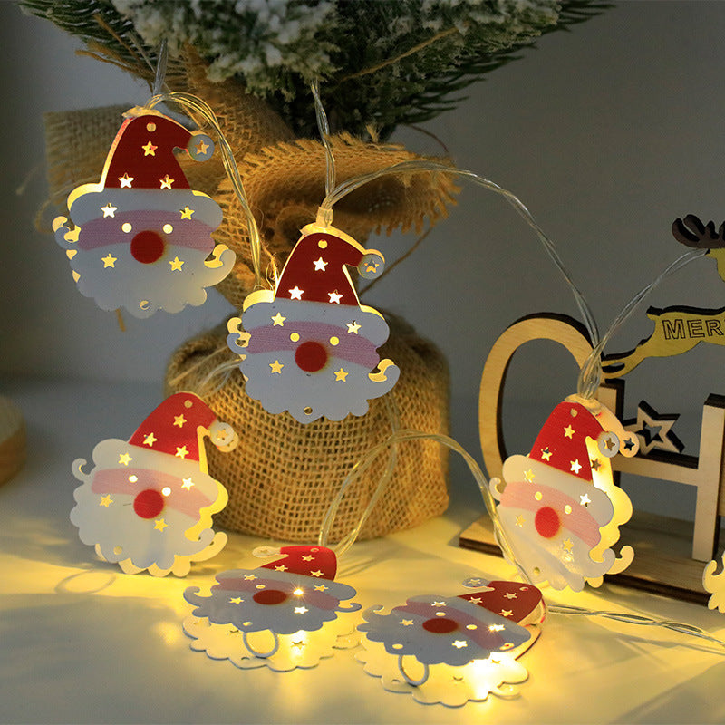 LED Battery Light String Christmas Tree Deer Christmas Stocking
