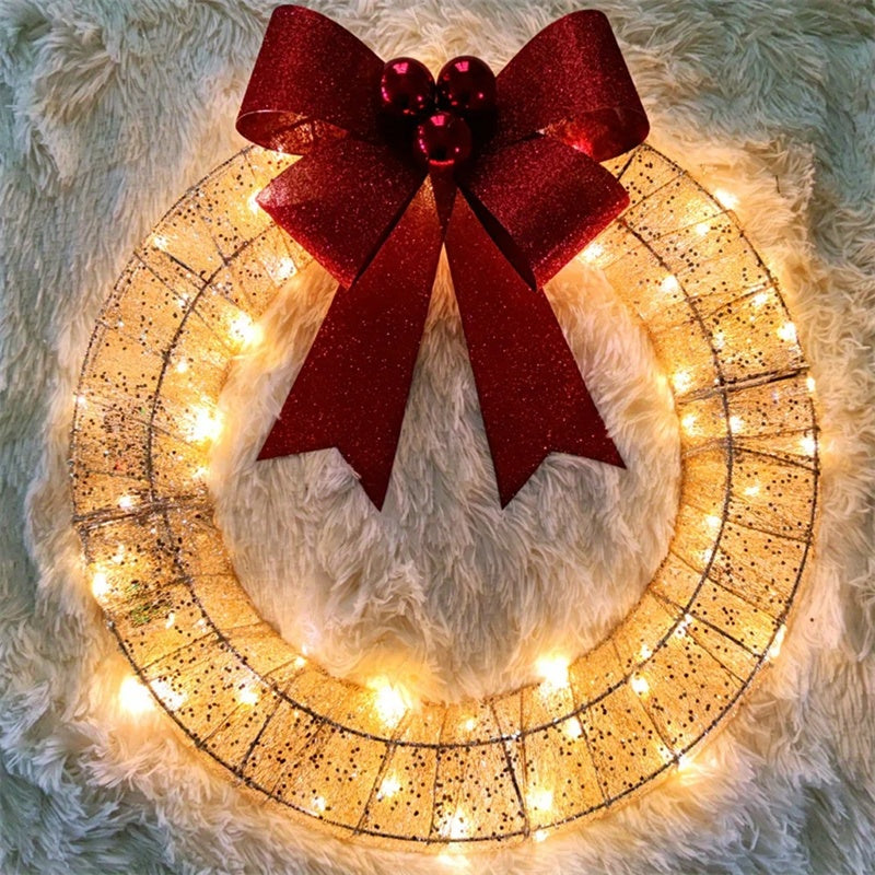 Christmas wreath 50CM LED warm light