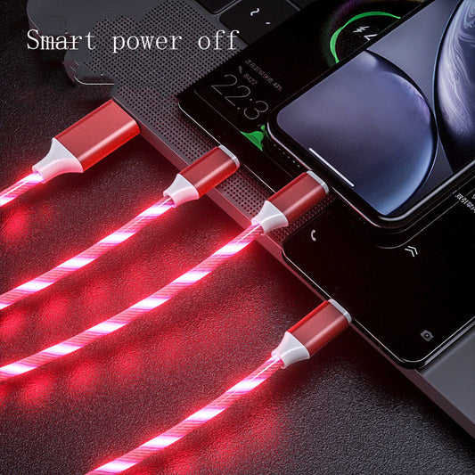 3-in-1 USB mobile phone charging cable