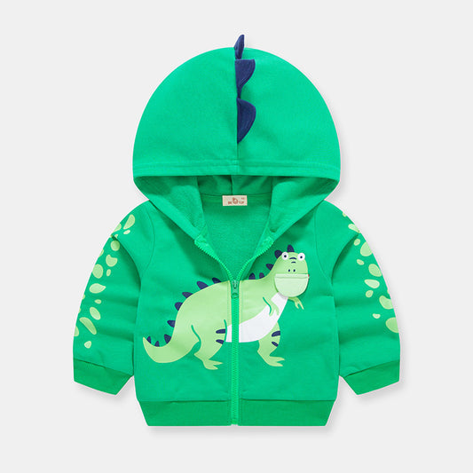 Children's Autumn Dinosaur Character Jacket Cardigan