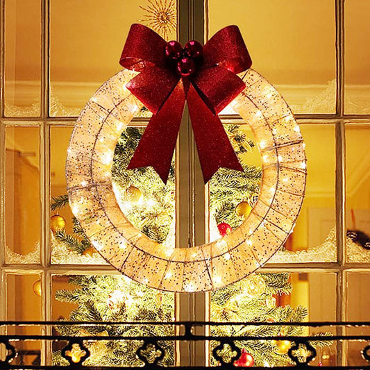 Christmas wreath 50CM LED warm light