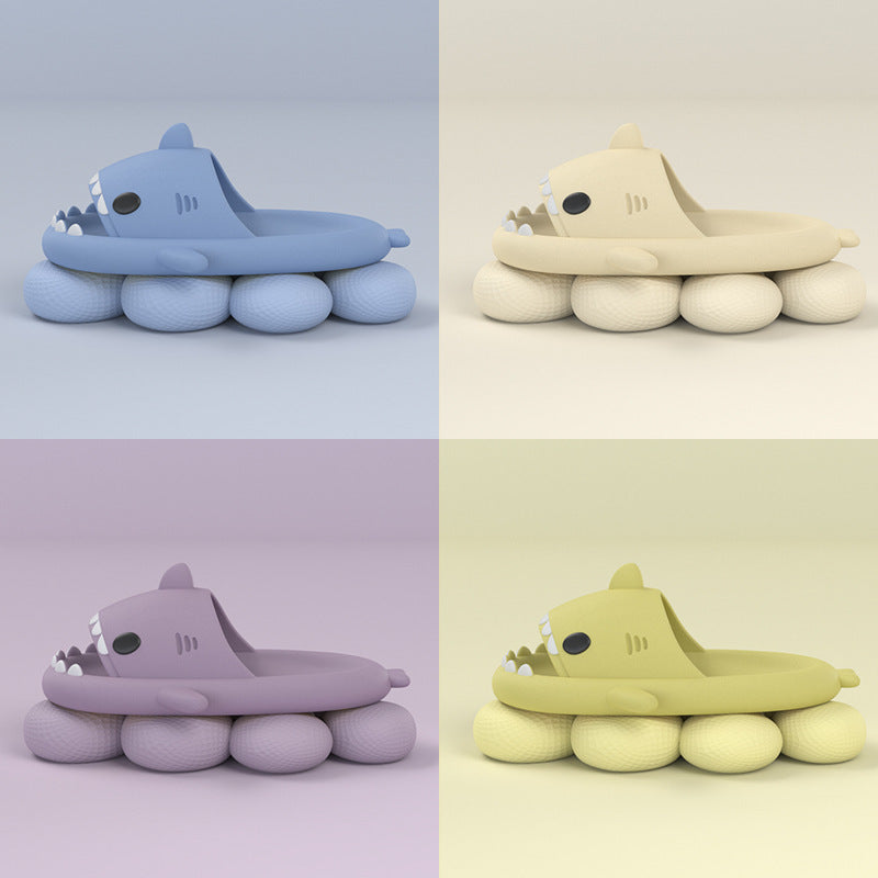 Children's trendy indoor and outdoor funny shark slippers