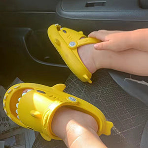 Shark Summer Children's Slippers Rainbow Shoes Children's Toddler Outdoor EVA Cartoon Print Cute Flat Heels Children's Beach Sandals