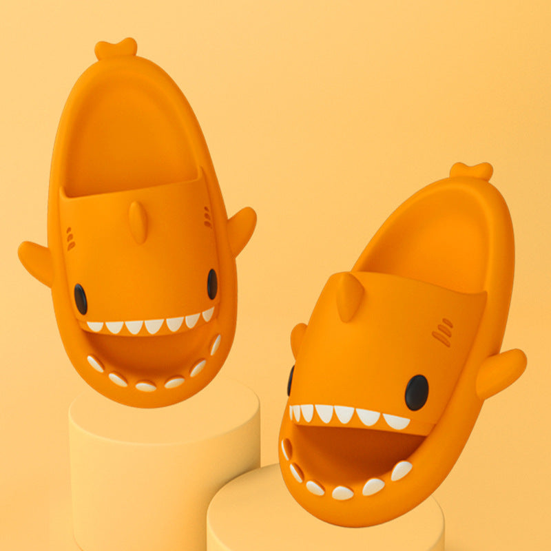 Children's trendy indoor and outdoor funny shark slippers