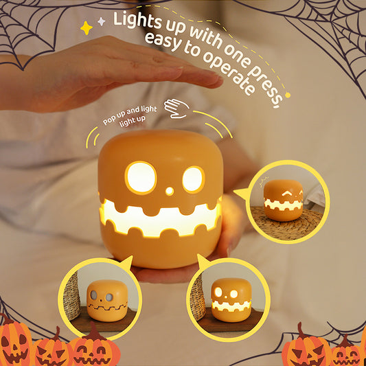 Pumpkin lantern bedside Halloween fun decorative atmosphere lamp